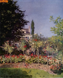 Blumengarten nach Monet